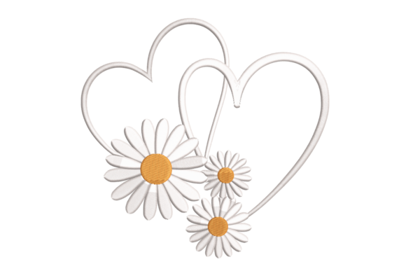 Daisy Hearts – Minimal Floral